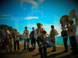 french riviera brass band, jazz band french riviera jazz band, jazz band, strolling jazz band, acoustic jazz band